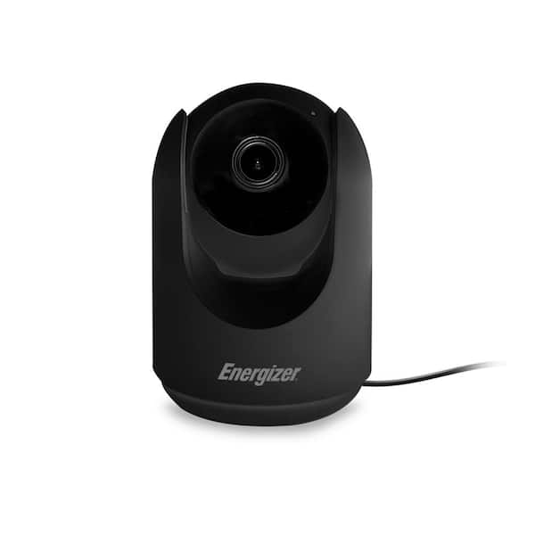 Energizer Pan and Tilt Wired WiFi Indoor Black 1080P HD AC Powered Surveillance Home Security Camera with Auto Motion Trackin