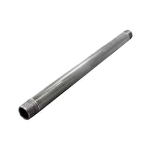 The Plumber S Choice 1 In X 18 In Galvanized Steel Pipe 1018pgl The Home Depot