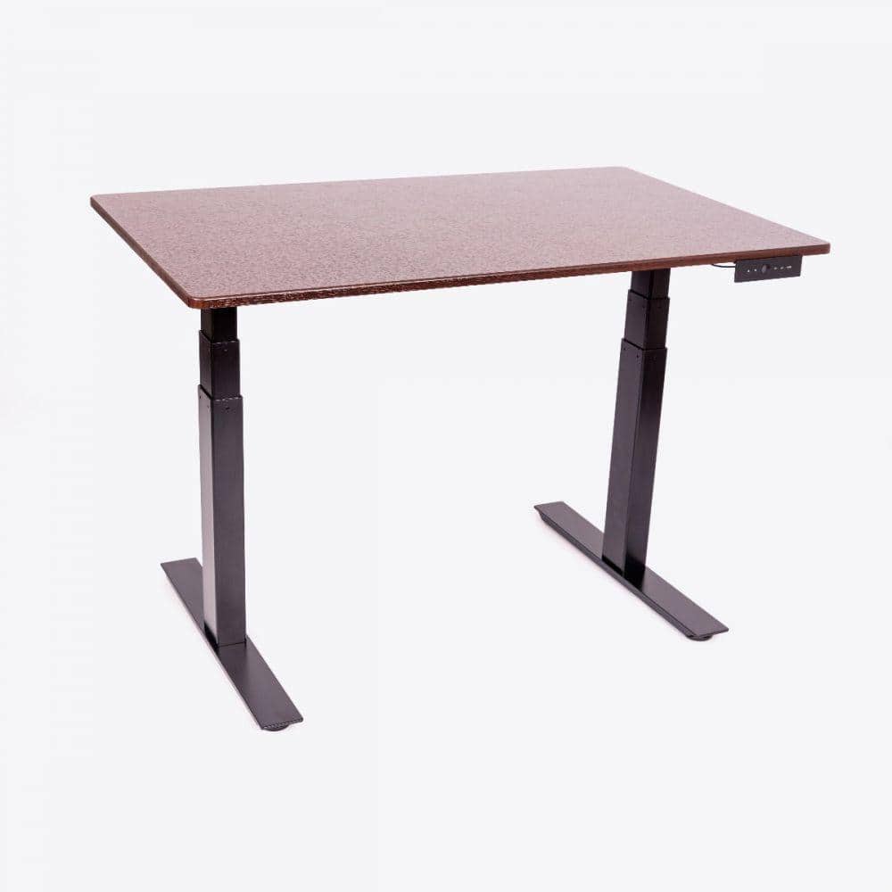 Luxor 60" Dual-Motor Electric Height Adjustable Desk in Dark Walnut