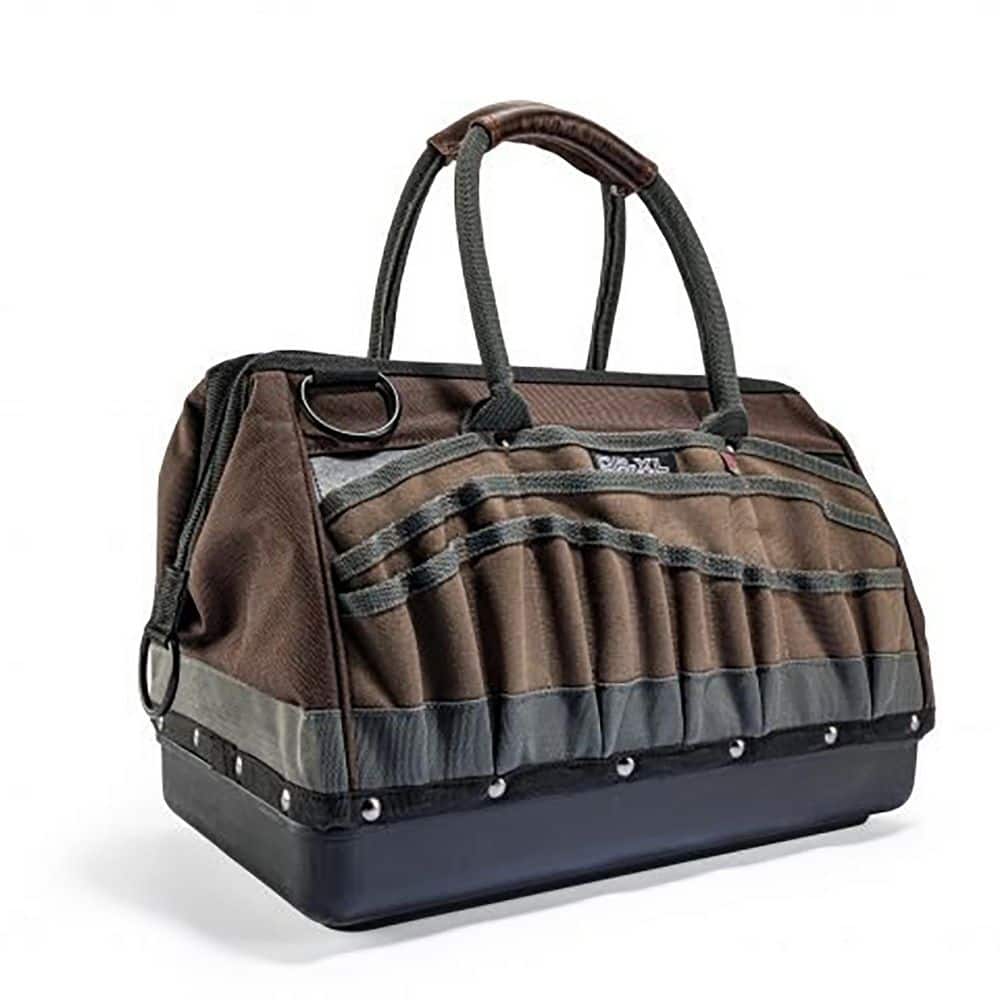 Veto Pro Pac Brown and Gray Nylon Tool Bag with 34 Pockets