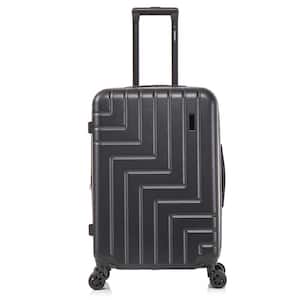 Zahav Light-Weight 24 in. Black Hardside Spinner Luggage Roller Suitcase