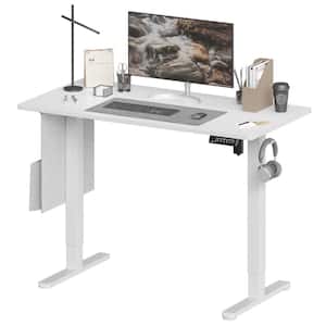 Aoibox 48 x 24 in. Adjustable Height Standing Desk Home Office Desk,  Ergonomic Workstation with Metal Drawer, Maple Tabletop SNSA10IN020 - The  Home Depot