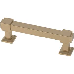 Classic Square 3 in. (76 mm) Classic Champagne Bronze Cabinet Drawer Bar Pull