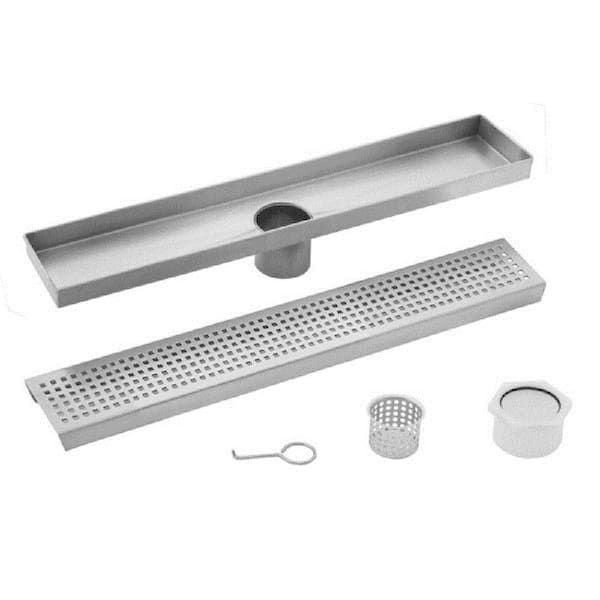 Shower drain outlet grate