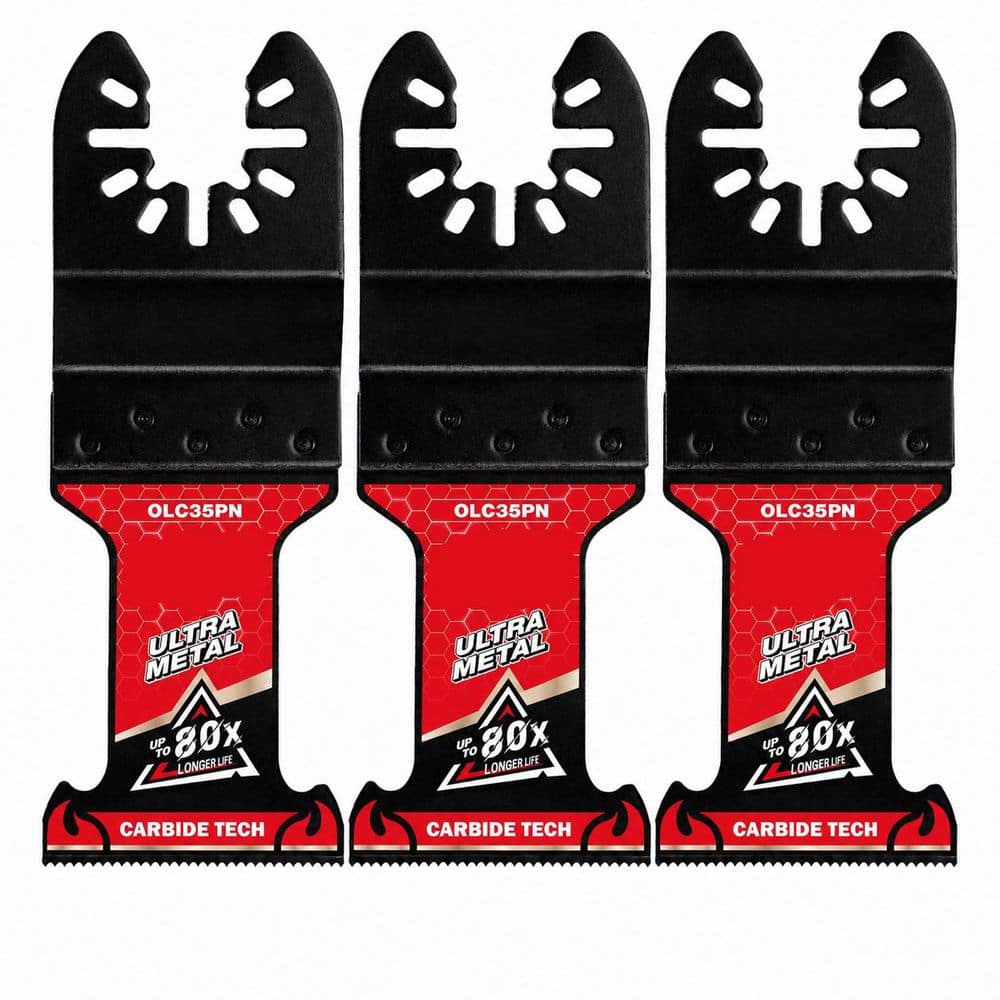 Pro Carbide Oscillating Tool Blade with TiAlN Coated Cutting Edge for Metal Cutting (3-Pack) price history on PriceWatchPro