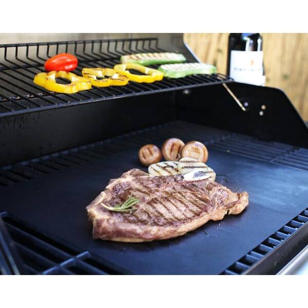 StickandShine 50cm Round BBQ Grill Mat (3-Pack) | PTFE Non-Stick Baking Mat | Reusable Frying Foil