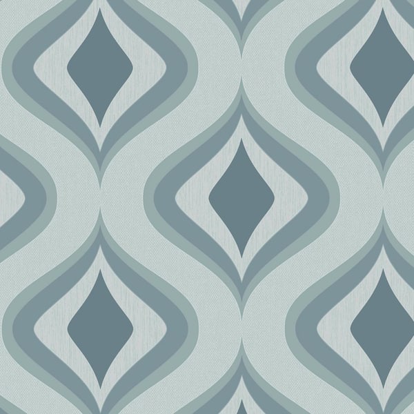 Transform Trippy Duck Egg Peel & Stick Wallpaper