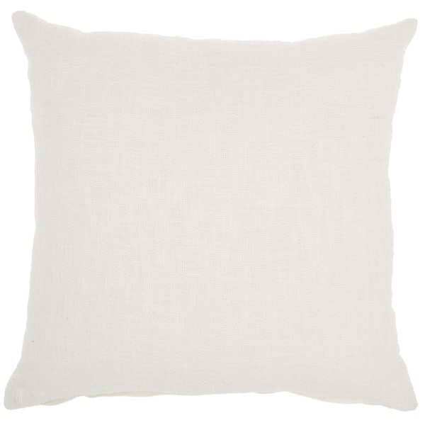 Mina Victory Lifestyles White 18 in. x 18 in. Throw Pillow
