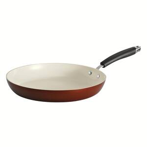 Style Ceramica 12 in. Aluminum Ceramic Nonstick Frying Pan in Metallic Copper