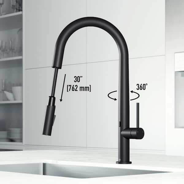 VIGO Greenwich Single-Handle Pull-Down Sprayer Kitchen Faucet with