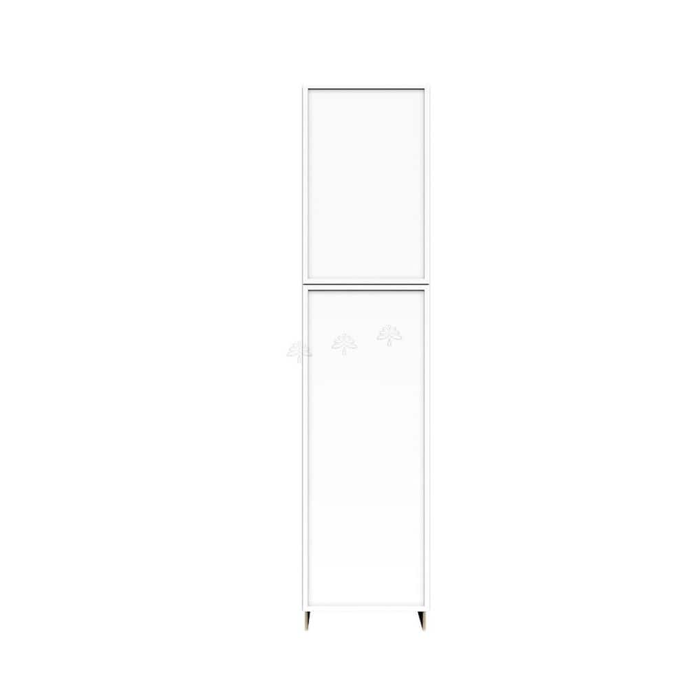 Slim Shaker Assembled 18 in. W x 90 in. H x 27 in. D Pantry Kitchen Cabinet in White price history on PriceWatchPro