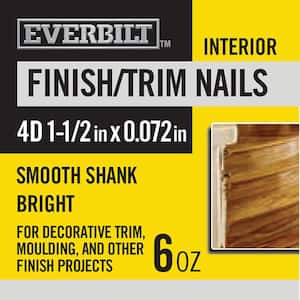 4D 1-1/2 in. Finish/Trim Nails Bright 6 oz (Approximately 195 Pieces)