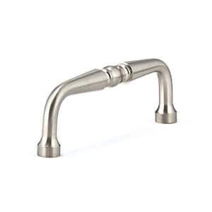 Laval Collection 3 1/2 in. (89 mm) Brushed Nickel Traditional Cabinet Bar Pull
