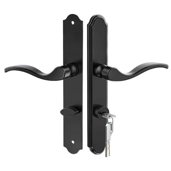 Senyhardware Matte Black Lockable Storm Door Handleset Integrated