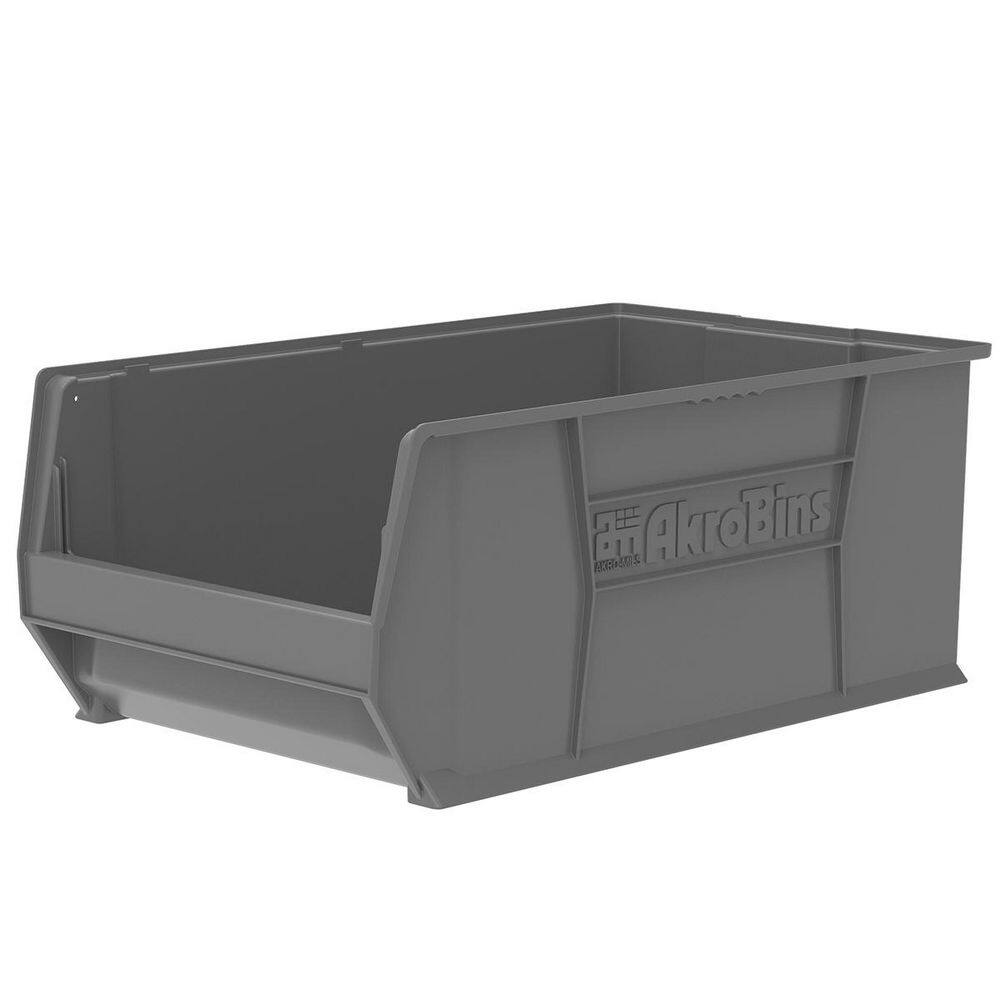 30290 Series, 18 3/8 in. W x 29 1/4 in. D x 12 in. H, Grey Super-Size Plast