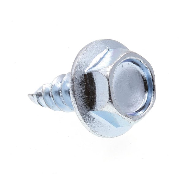 Prime-Line #10 x 1/2 in. Zinc Plated Case Hardened Steel Indented Hex Washer Head Self-Drilling Sheet Metal Screws (75-Pack)