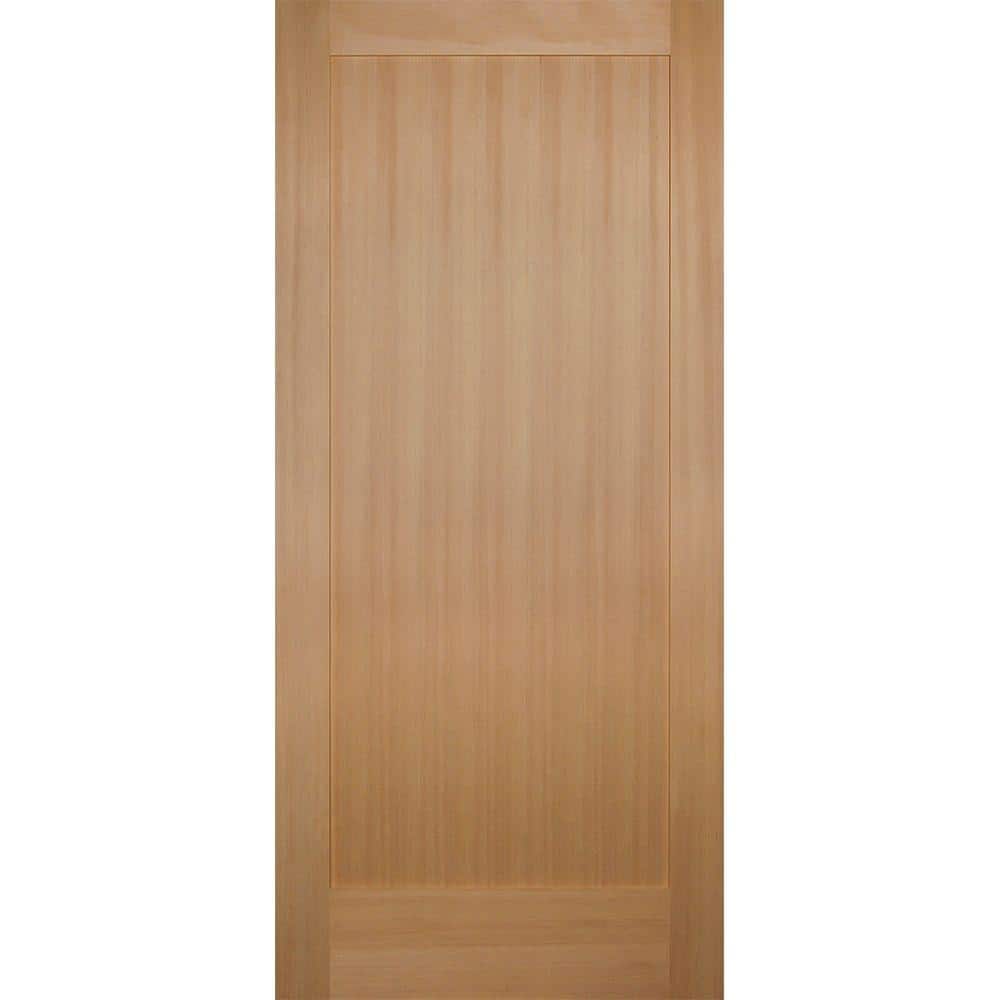Builders Choice 32 in. x 80 in. 1Panel Shaker Solid Core Hemlock Single Prehung Interior Door