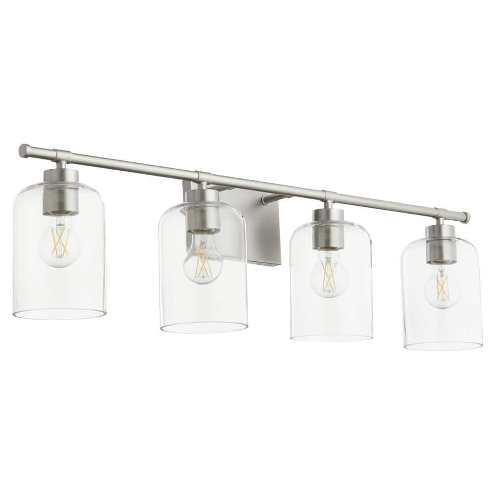 Tribute 35 in. W 4-Light Satin Nickel Vanity price history on PriceWatchPro