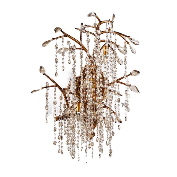 Unbranded Meira 3-Light Gold Sconce