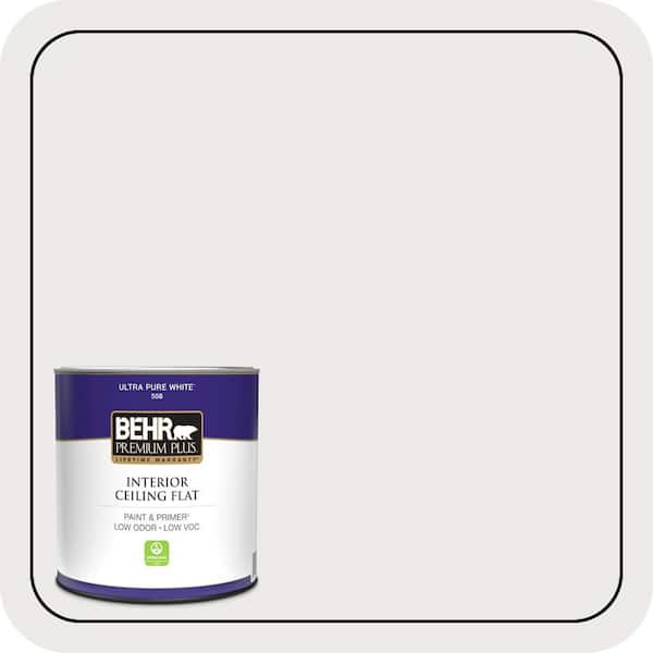 1 qt. #52 White Ceiling Flat Interior Paint & Primer