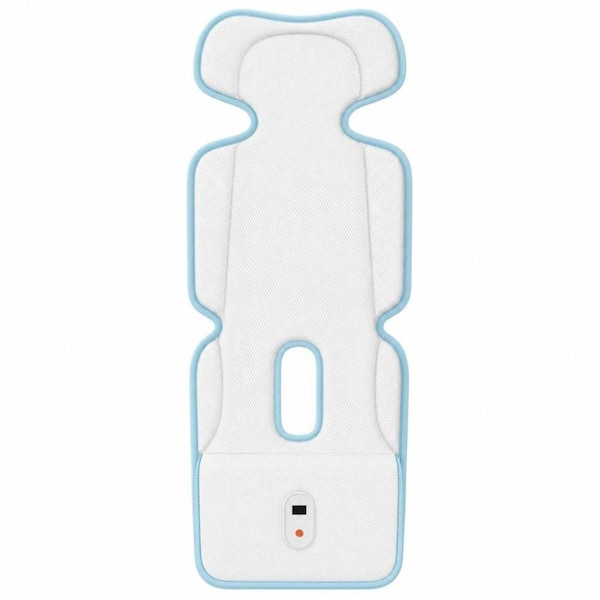 Universal Size Stroller Pad Car Seat Liner Blower‑Equipped Baby Cooling Cushion 10000mAh Rechargeable for Hot Days, Blue