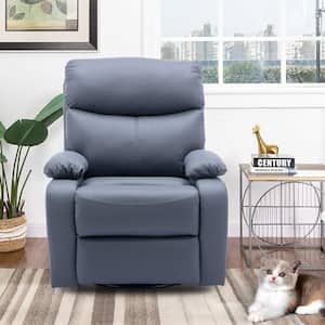 Everglade 30.2 in. W Technical Leather Upholstered 3 Position Manual Standard Recliner in Gray