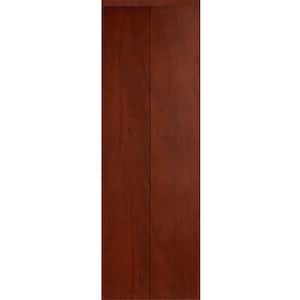 24 in. x 96 in. Smooth Flush Solid Core Cherry MDF Interior Closet Bi-Fold Door with Matching Trim