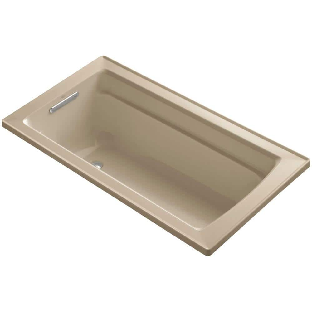 UPC 650531507839 product image for Archer 5 ft. Reversible Drain Acrylic Soaking Tub in Mexican Sand | upcitemdb.com