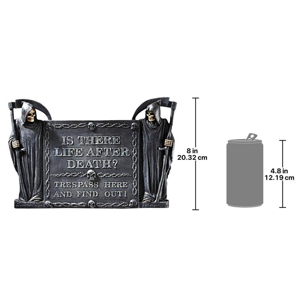 Grim Reaper Gothic Resin Wall Mounted Sculpture