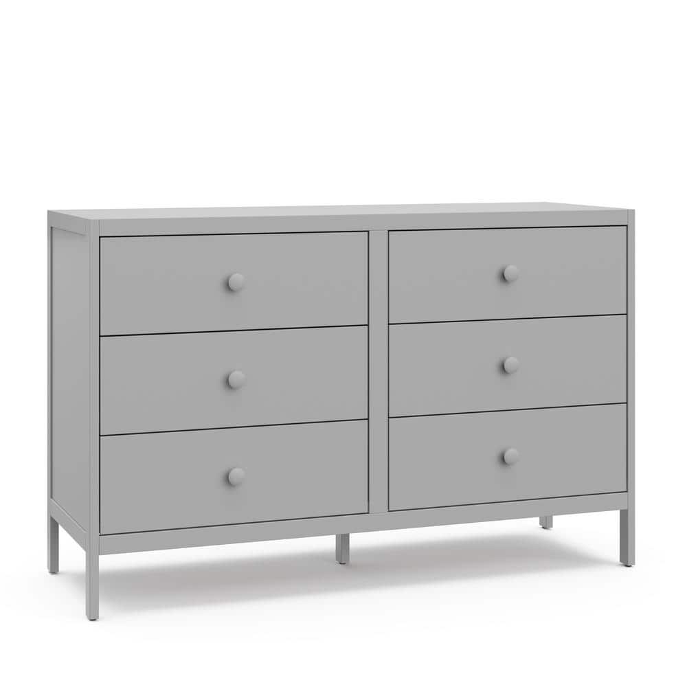 Graco Universal Pebble Gray 6Drawer 51.38 in. Wide Dresser 0371630F