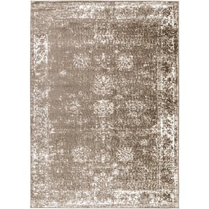 Monte Carlo Brown Ombre 8 ft. x 10 ft. Indoor Area Rug