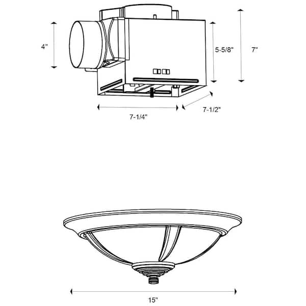 3 in 1 bathroom fan