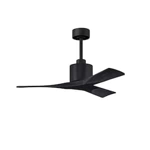 Nan 42 in. Indoor Matte Black Ceiling Fan with Remote Included