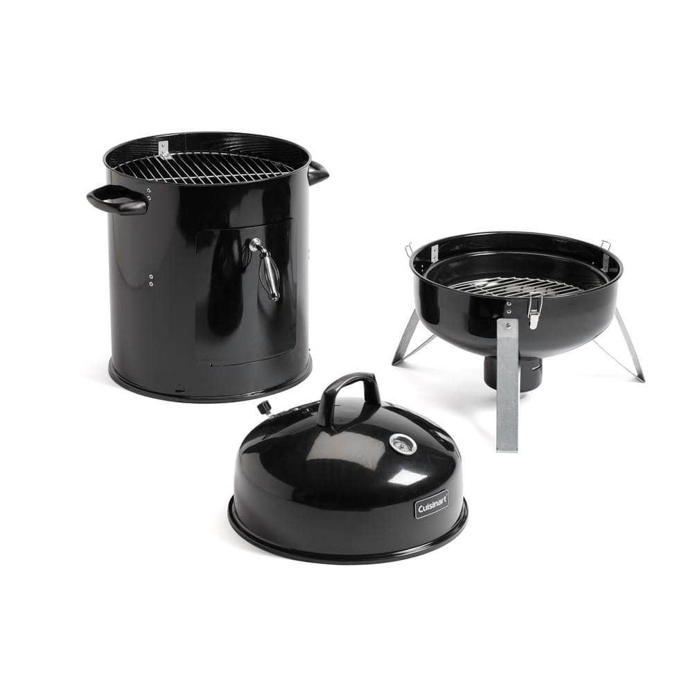 Cuisinart 16" Black Vertical Charcoal Smoker