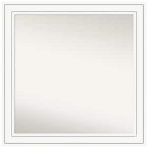 Craftsman White 31 in. x 31 in. Non-Beveled Classic Square Wood Framed Wall Mirror in White