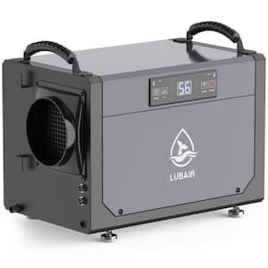 113 pt. 1,200 sq. ft. Bucketless Commercial Dehumidifier in Gray with Drain Hose for Crawl Spaces, Basements