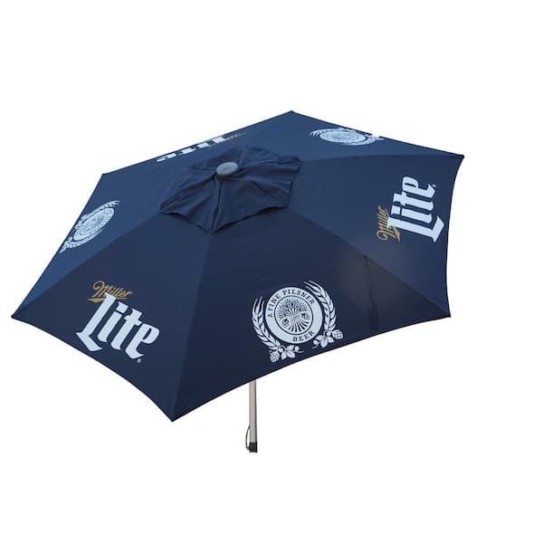 DestinationGear Miller Lite 8.5 ft. Aluminum Tilt Patio Umbrella in Navy Polyester