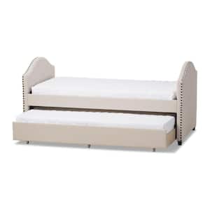 Alessia Contemporary Beige Fabric Upholstered Twin Size Daybed