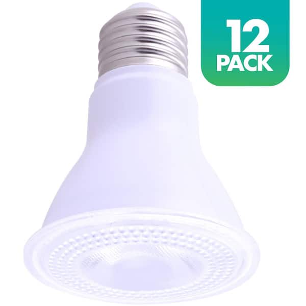 Simply Conserve 50-Watt Equivalent Par 20 Dimmable E26 LED Light Bulb, 2700K Warm White Lamp, 12-Pack