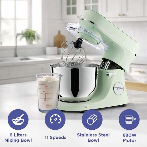 Magnavox 6 L. 11-Speed Stand Mixer with Digital Touchscreen in