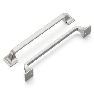 Forge Collection 6-5/16 in. (160 mm) Satin Nickel Cabinet Drawer and Door Pull