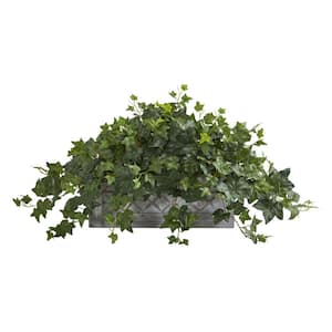 Indoor Puff Ivy Artificial Plant in Stone Planter