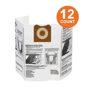 High-Efficiency Size A Dust Collection Bags for 12 to 16 Gallon RIDGID Wet/Dry Shop Vacuums (12-Pack)