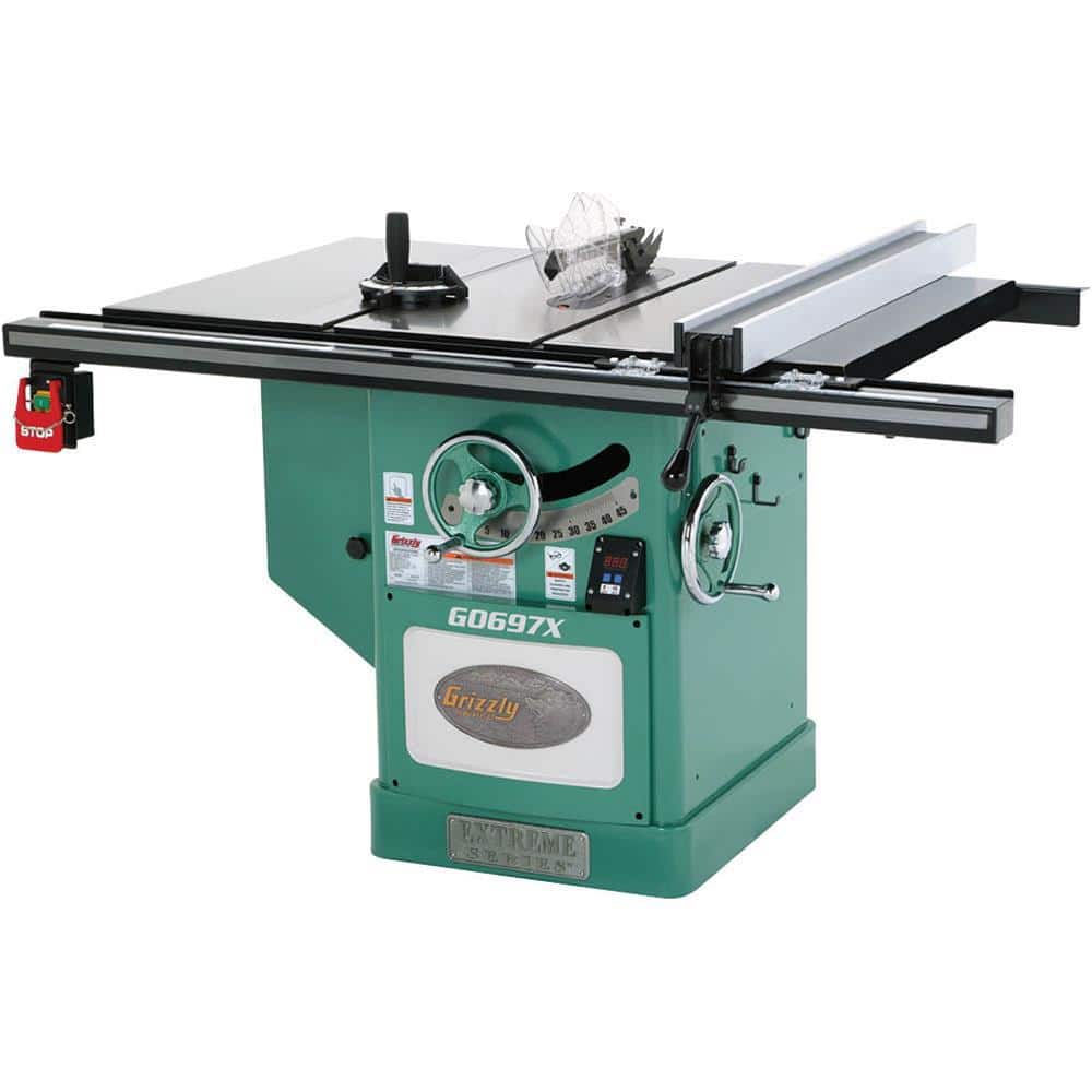 Grizzly Industrial 12 in. 7-1/2 HP 3-Phase Extreme Series Left-Tilt Table Saw -  G0697X