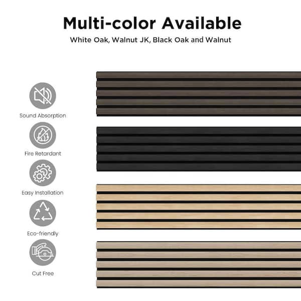 comforthomi 0.9 in. x 1.05 ft. x 8.86 ft. Walnut Acoustic/Sound