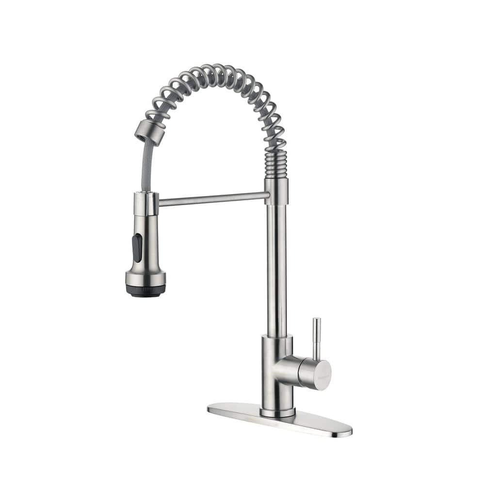 AMAZING FORCE RN Single Handle Pull Down Sprayer Kitchen Faucet with ...