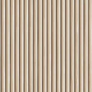 Blonde Reeded Wood Vinyl Peel and Stick Removable Wallpaper, (Covers 28 sq. ft.)