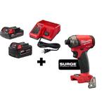 Milwaukee Brushless 1/4" Hex Impact Driver Kit + 2x Batteries & Charger