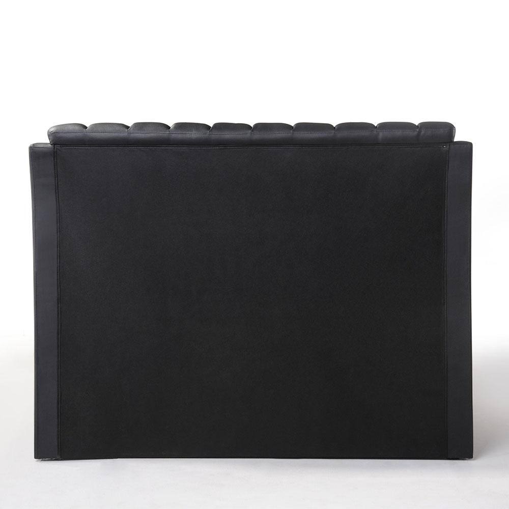 Black Queen Upholstered Bed with Tufted Headboard and Storage