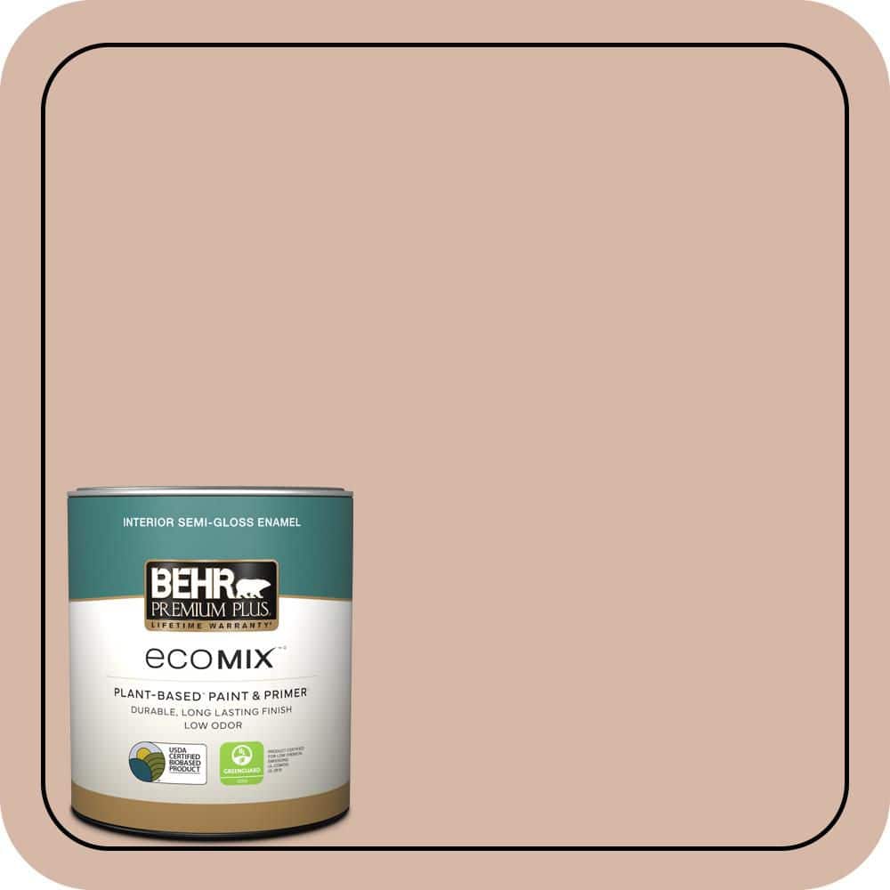 1 qt. #S190-3 Sedona Pink Semi-Gloss Enamel EcoMix Plant-Based Interior Paint & Primer price history on PriceWatchPro